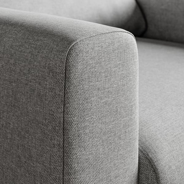MALMKÖPING Armchair, Tibbleby beige/grey