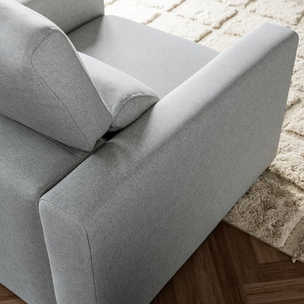 MALMKÖPING Armchair, Tibbleby beige/grey