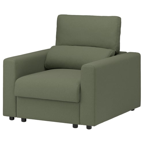 MALMKÖPING Armchair, Tibbleby grey-green