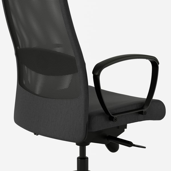 High-quality office chair with mesh back, adjustable armrests, and ergonomic design for comfort and support.