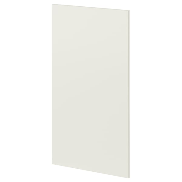 METOD kitchen panel in white, smooth, rectangular, fiberboard with polyurethane paint.