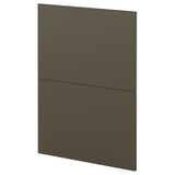Dark brown kitchen cabinet panel, sleek rectangular design, modern minimalist style.