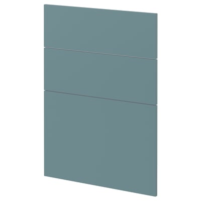 METOD kitchen cabinet: turquoise, rectangular, sleek modern design with smooth surface.