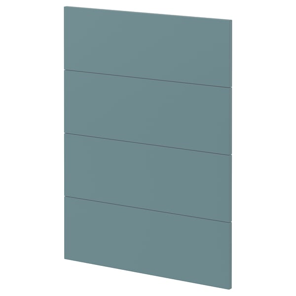 Turquoise fiberboard METOD kitchen cabinet, rectangular, sleek modern design.