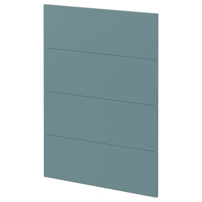 Turquoise fiberboard METOD kitchen cabinet, rectangular, sleek modern design.