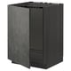 METOD kitchen cabinet, dark grey concrete effect, rectangular, modern, urban look.