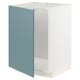 METOD kitchen cabinet: blue-green, white interior, modern, rectangular.