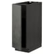 Dark grey modern cabinet with concrete effect door, rectangular, sleek design.