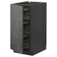 METOD dark grey modern kitchen cabinet with pull-out baskets.