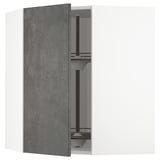 METOD kitchen unit: dark gray, modern, adjustable shelf.