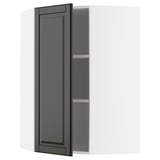 METOD black kitchen cabinet with adjustable shelf.