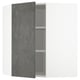 Dark grey concrete effect cabinet with adjustable shelf.
