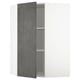 A METOD kitchen cabinet with kalhyttans dark grey concrete effect door, featuring a sturdy frame and adjustable shelf.