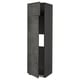 Dark grey METOD kitchen cabinet with concrete effect doors and adjustable shelves.
