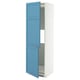 METOD Hi cab f fridge or freezer w 2 drs, white/Lerhyttan blue, 60x60x200 cm