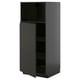 METOD High cabinet f built-in appliances, black-grey/Upplöv matt anthracite, 60x60x140 cm