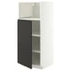 METOD High cabinet f built-in appliances, white/Upplöv matt anthracite, 60x60x140 cm