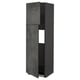 Dark grey METOD kitchen cabinet with concrete effect doors and adjustable shelves.