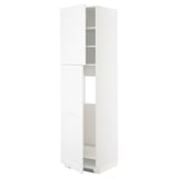White METOD kitchen cabinet with adjustable shelves.