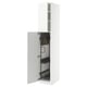 METOD white kitchen cabinet, pull-out storage, organized inner space.