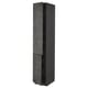 Dark grey METOD kitchen cabinet with concrete effect doors. Tall, rectangular, modern design with adjustable shelves.