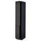Modern black METOD kitchen cabinet with adjustable shelf, sleek design.
