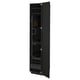 Option: Black METOD storage cabinet with adjustable shelves and soft-close drawers.
