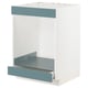 Ikea METOD kitchen frame, white with turquoise havstorp drawer.