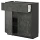 Modern kitchen cabinet with open drawer, METOD system, kalhyttan fronts