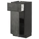 Ikea METOD dark grey kitchen unit with drawer and shelf.
