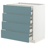 Modern kitchen unit with 4 drawers