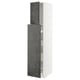 METOD kitchen cabinet, tall, dark grey concrete effect doors.