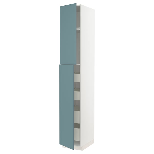 Turquoise METOD kitchen cabinet with sleek, modern design.