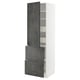 METOD kitchen with dark grey concrete kalhyttan doors and drawers.