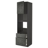 METOD kitchen unit: dark grey, rectangular, modern, with drawers and shelves.