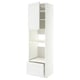 METOD / MAXIMERA High cabinet f built-in appliances, white/Axstad matt white, 60x60x220 cm