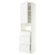 METOD / MAXIMERA High cabinet f built-in appliances, white/Axstad matt white, 60x60x240 cm
