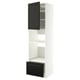 METOD / MAXIMERA High cabinet f built-in appliances, white/Bodbyn black, 60x60x220 cm