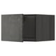 A dark grey kitchen cabinet from ikeas METOD system with a modern, urban design.