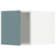 METOD kitchen with turquoise havstorp doors featuring modern design and smooth surfaces.