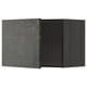 A dark grey kitchen cabinet from the METOD system, featuring a concrete effect finish and a rectangular shape.