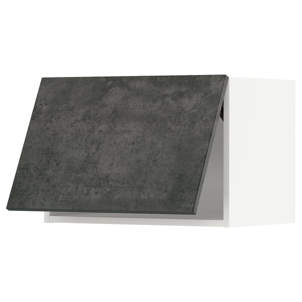 Dark grey concrete effect kitchen cabinet, rectangular, modern urban design.