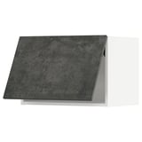Dark grey concrete effect kitchen cabinet, rectangular, modern urban design.