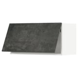 METOD kitchen unit, dark grey, rectangular, flat surface, modern design.