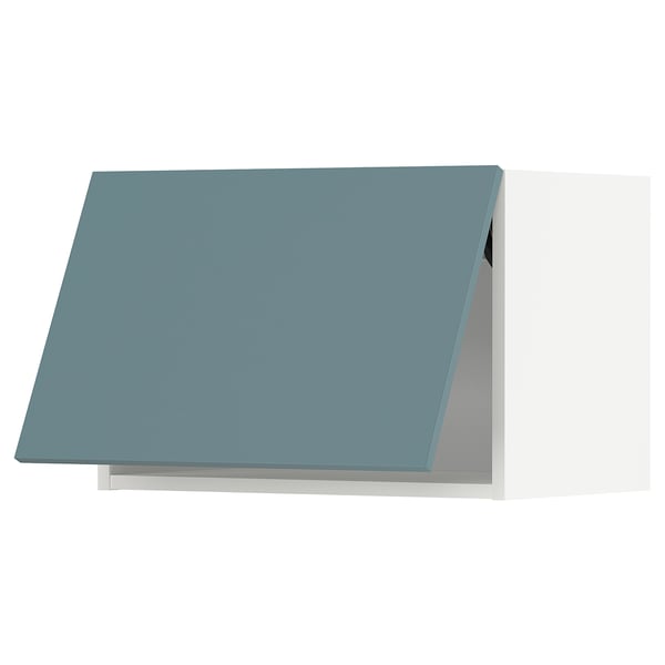 Turquoise METOD kitchen cabinet. Modern, rectangular shape with smooth surface.
