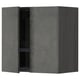 METOD grey concrete cabinet, square, two doors, wall-mount.