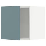 Modern turquoise METOD kitchen cabinet, rectangular, smooth finish, with a sleek design.