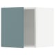 Modern turquoise METOD kitchen cabinet, rectangular, smooth finish, with a sleek design.