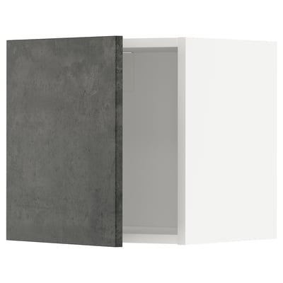METOD kitchen cabinet in urban dark grey, rectangular, open.