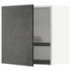 Grey METOD kitchen cabinet with dish drainer.